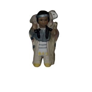 House of Lloyd Christmas Around the World Native American Shepard Holding Lamb